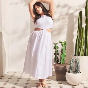 Abercrombie & Fitch White Cut Out Dress